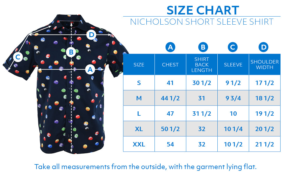 Nicholson Size Chart