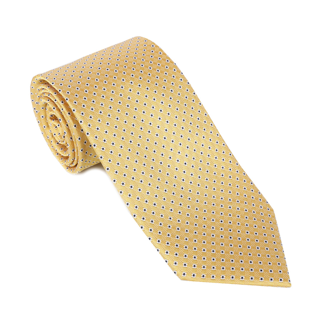 Yellow Dot Diamond Tie