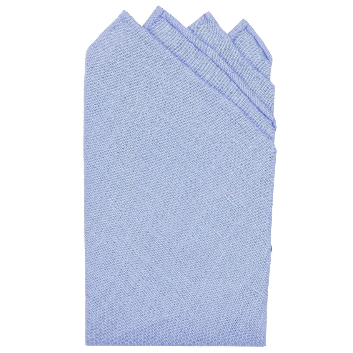 Blue Linen Pre-Folded Pocket Square