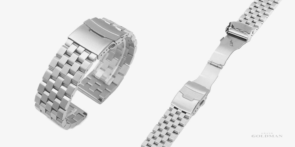 Meilleur bracelet de montre en acier inoxydable : Bracelet SINAIKE Silver Engineer - 24 meilleurs bracelets de montre : Guide des bracelets abordables (y compris Apple 2023) - GRANDGOLDMAN.COM