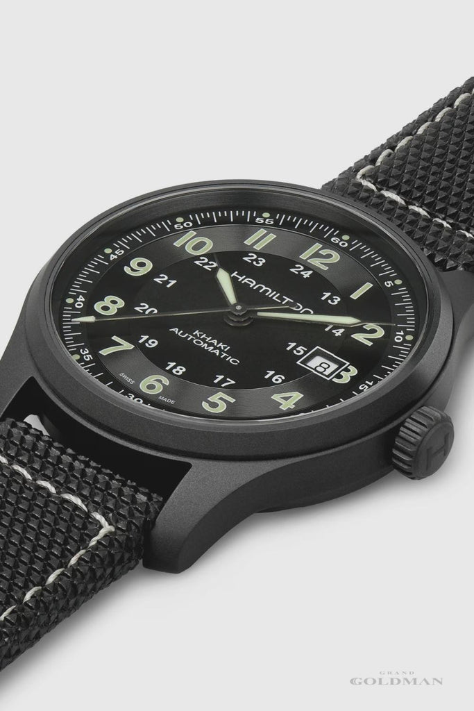 HAMILTON Khaki Field 42 mm montre pour homme noir