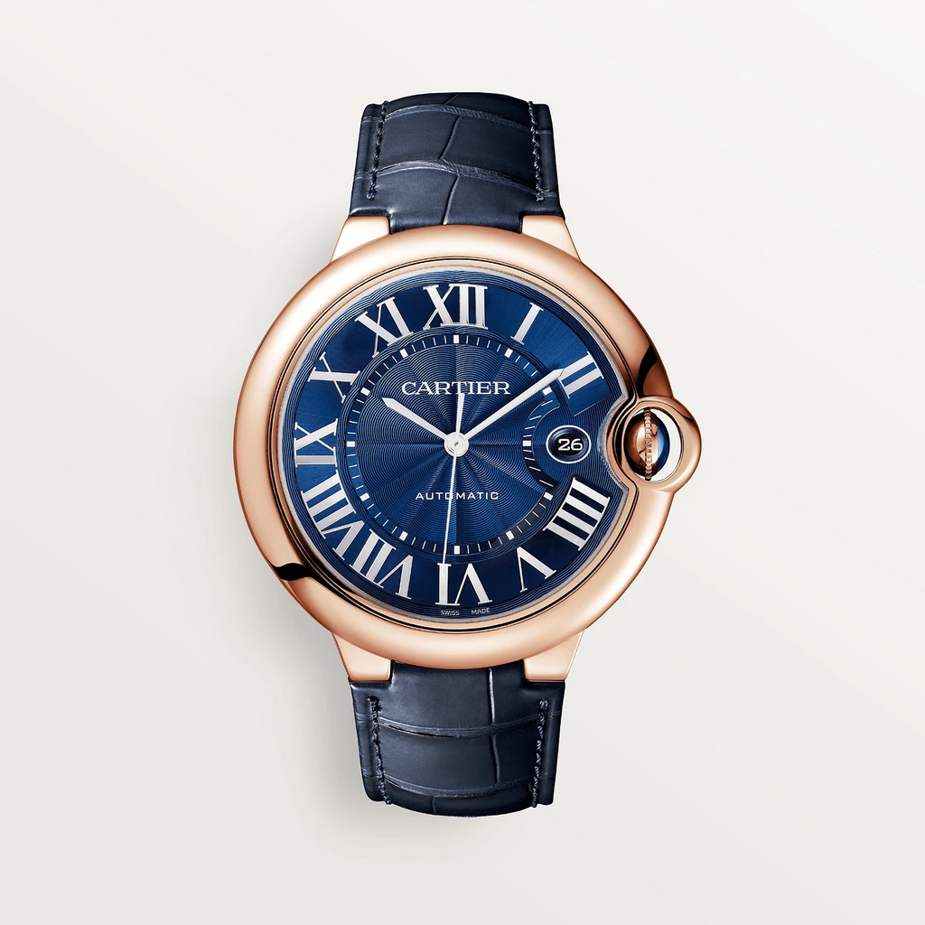 Ballon Bleu de Cartier Blue Dial Automatic Men's Watch | 28 meilleures montres en or pour hommes Cartier pour reprendre le temps que vous avez perdu - GRANDGOLDMAN.COM