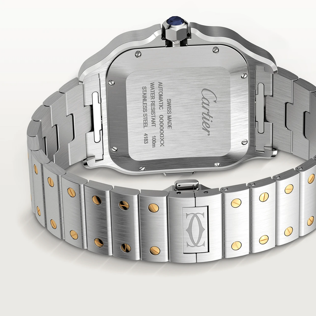 Chronographe Santos de Cartier | 28 meilleures montres en or pour hommes Cartier pour reprendre le temps que vous avez perdu - GRANDGOLDMAN.COM