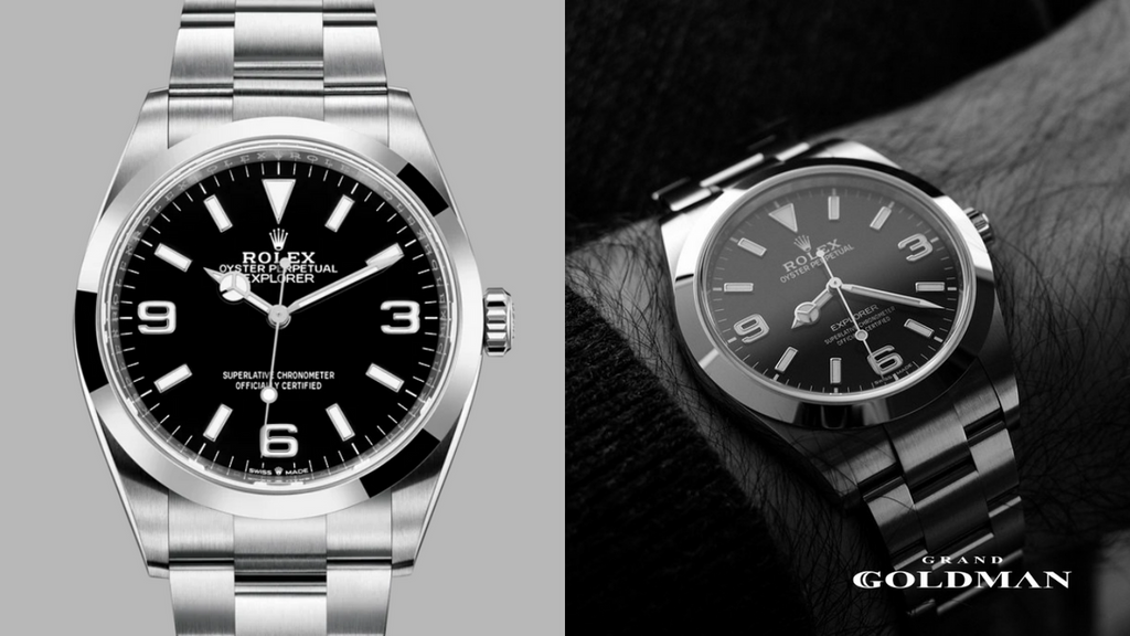 MONTRE Automatique Rolex Explorer - 25 meilleures montres de luxe à moins de 10 000 USD dans lesquelles investir maintenant - GRANDGOLDMAN.COM