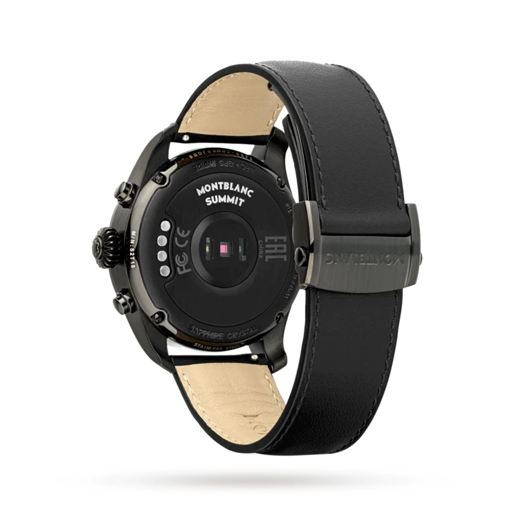 Montre intelligente pour hommes MONTBLANC Summit 2 en acier inoxydable 42 mm - Meilleures montres de plongée de luxe pour hommes des profondeurs - GRANDGOLDMAN.COM