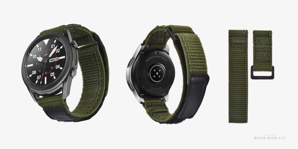 Meilleur bracelet de montre Velcro pour Samsung Galaxy : V-MORO Frontier Gear S3 - 24 meilleurs bracelets de montre : Guide des bracelets abordables (y compris Apple 2023) - GRANDGOLDMAN.COM