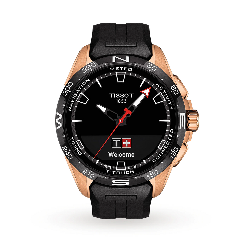 Montre pour homme TISSOT T-Touch Connect Solar 47,5 mm - Meilleures montres de plongée de luxe pour hommes des profondeurs - GRANDGOLDMAN.COM