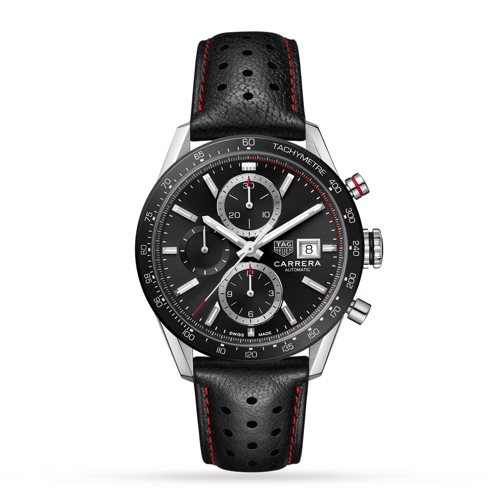 Montre pour homme TAG HEUER Carrera chronographe automatique 41 mm - Meilleures montres de plongée de luxe pour hommes des profondeurs (tous budgets) | GRANDGOLDMAN.COM
