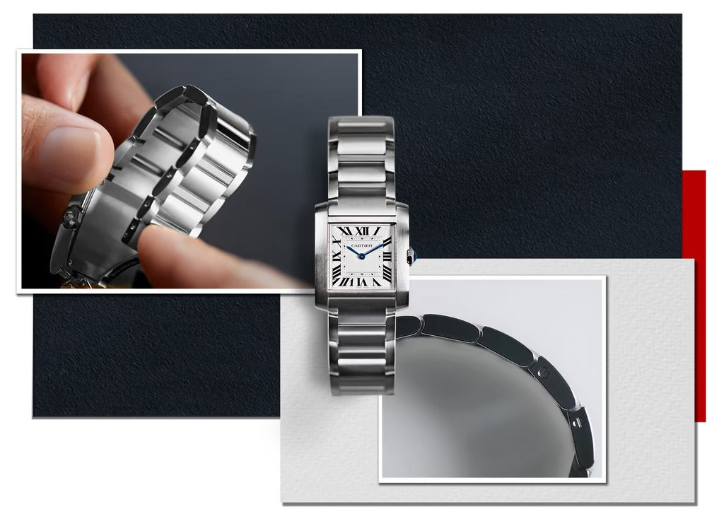 Cartier Tank Francaise collage - 10 meilleures montres Cartier pour l'investissement et le style (2023) - HAVEN TAX - TAXHVN.COM