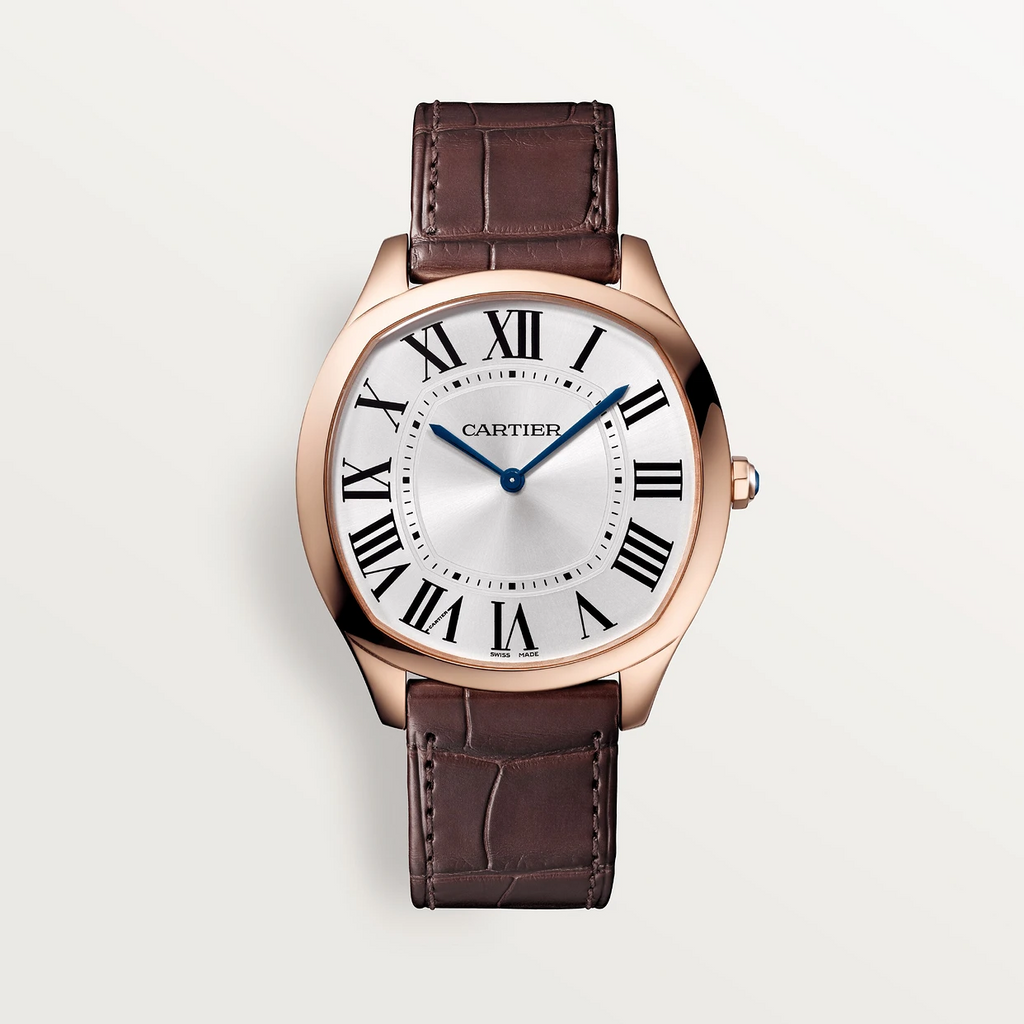 Montre Drive De Cartier en or rose | 28 meilleures montres en or pour hommes Cartier pour reprendre le temps que vous avez perdu - GRANDGOLDMAN.COM