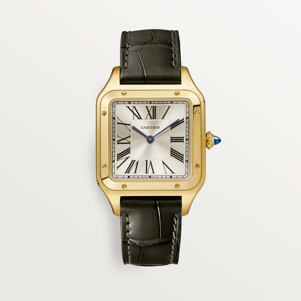 Montre Cartier Santos-Dumont en or | 28 meilleures montres en or pour hommes Cartier pour reprendre le temps que vous avez perdu - GRANDGOLDMAN.COM