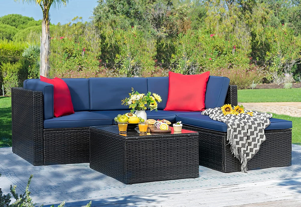 Devoko All Weather Little Sofa - The Best Outdoor Sectionals to Make your Patio a Cosy Lounge - TAXHVN.COM
