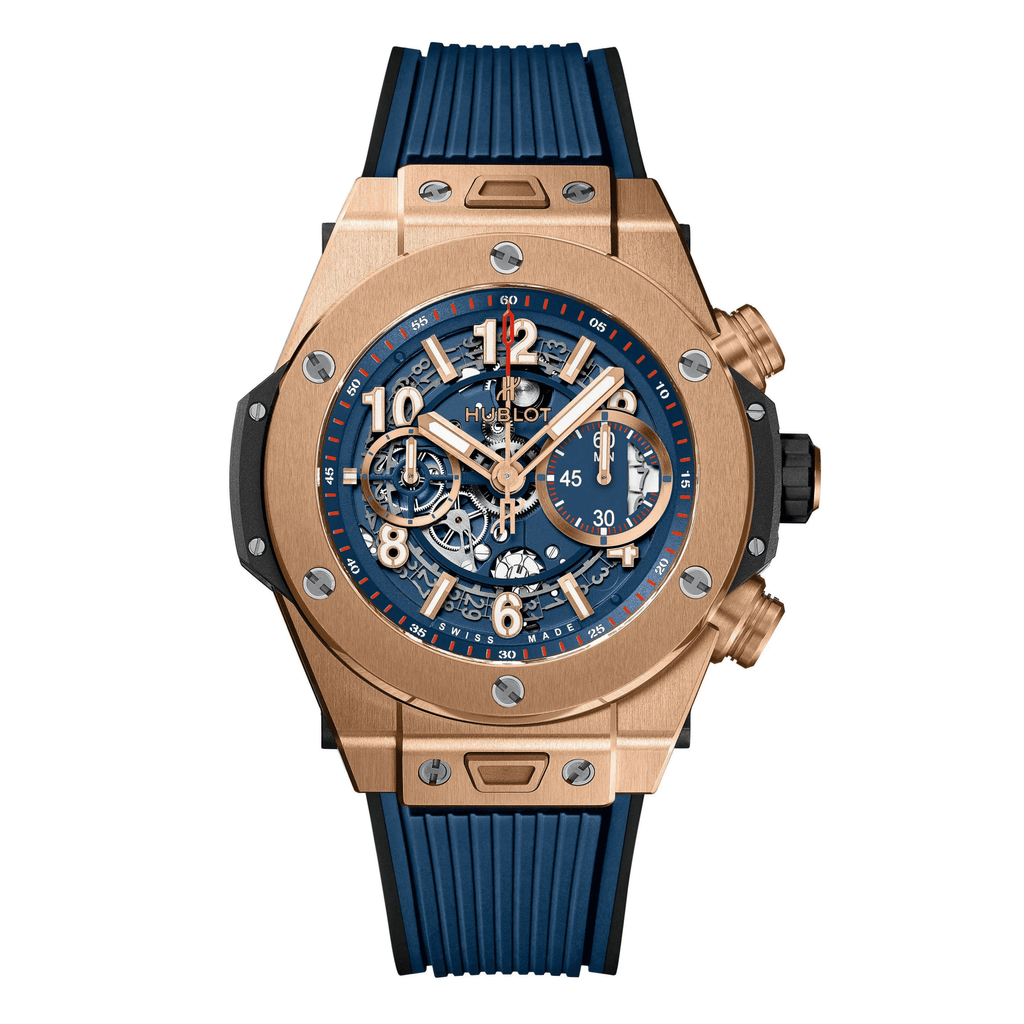 Montre de plongée Big Bang UNICO King Gold Blue 45 mm - Meilleures montres de plongée de luxe pour hommes des profondeurs - GRANDGOLDMAN.COM