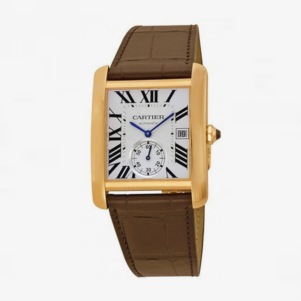 Tank MC Mens Gold Cartier Watch | 28 Best Cartier Men's Gold Watches to Take Back the Time You Have Lost - GRANDGOLDMAN.COM