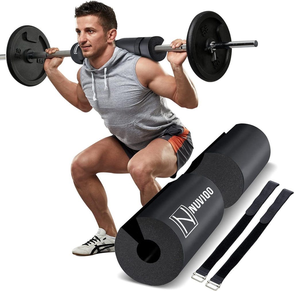 Barbell Pad Squat Pad for Lunges and Squats - Hip Thrust Pad for Standard and Olympic Bars - Provides Cushion to Neck and Shoulders While Training - Best Sissy Squat Machines (Top Bench Reviews) - grandgoldman.com