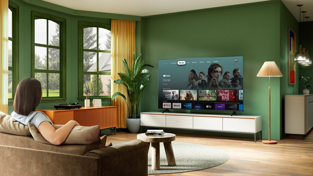 Living room smart tv netflix woman - Best 75 inch tv under 1000 - grandgoldman.com