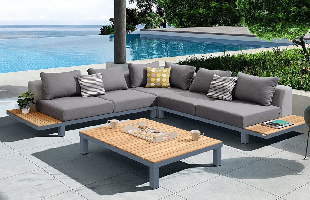 Armen Living Polo Outdoor Set - The Best Outdoor Sectionals to Make your Patio a Cosy Lounge - TAXHVN.COM