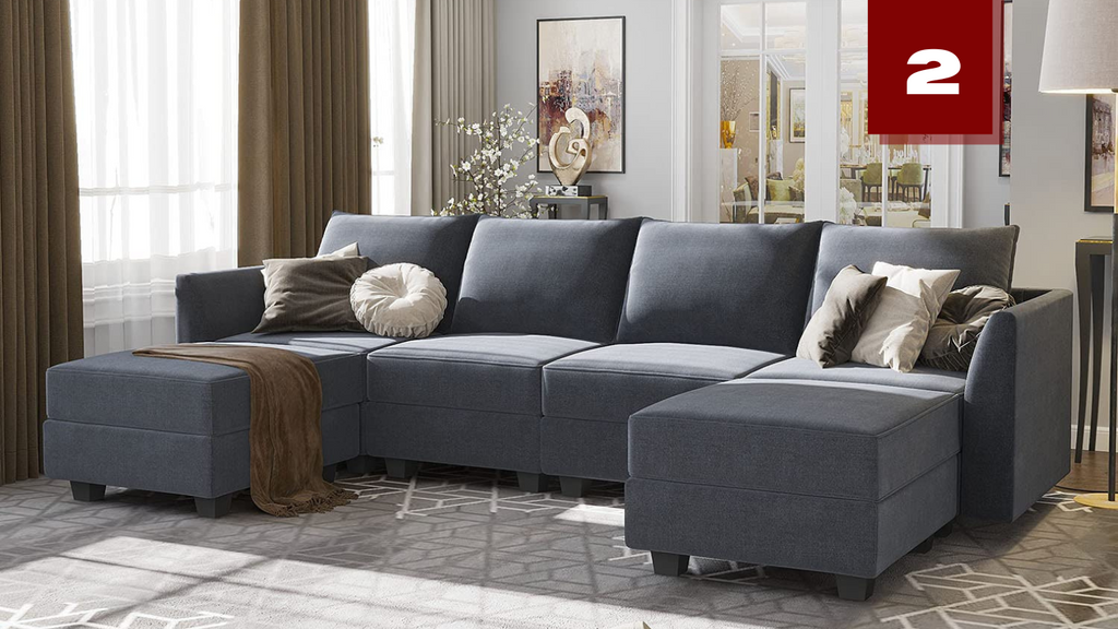 HONBAY Grand Convertible Sofa - 24 Smart Reversible Couches & The Best Sofa Bed Online - TAX HAVEN - TAXHVN.COM