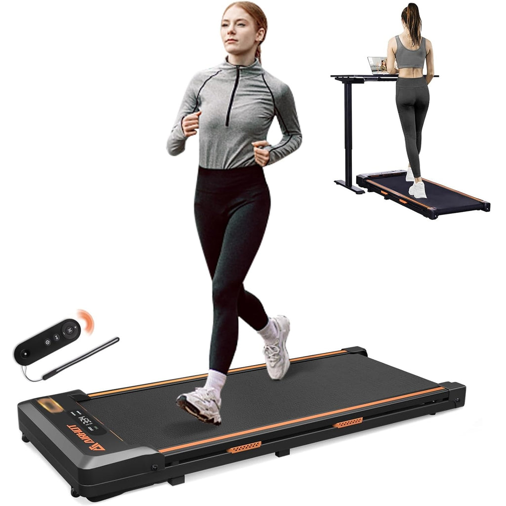 AIRHOT Under Desk Treadmill, Walking Pad 2 in 1 for Walking and Jogging, Portable Walking Treadmill - Best Treadmills for Home Gym Reviews - grandgoldman.com