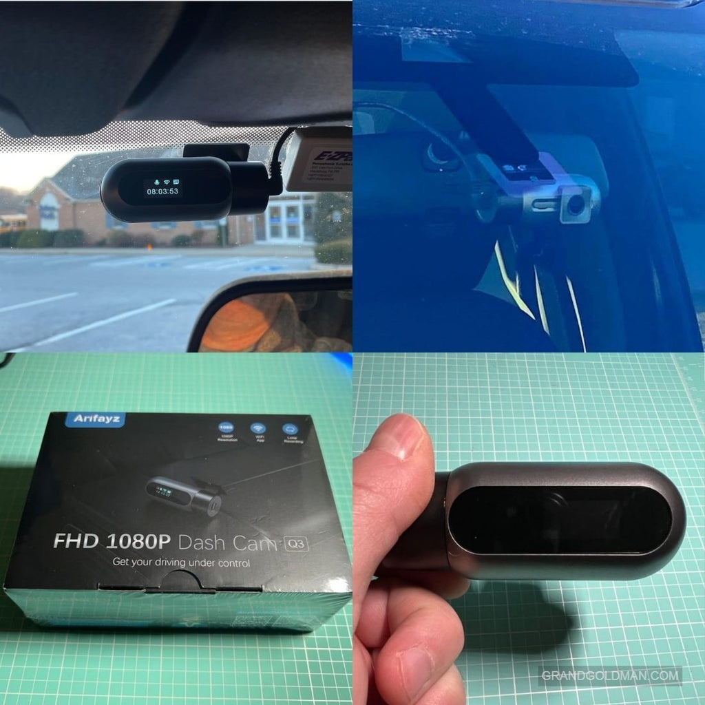 ARIFAYZ Dash Cam WiFi FHD 1080P - Meilleure caméra de tableau de bord pour les camionneurs - GRANDGOLDMAN.COM