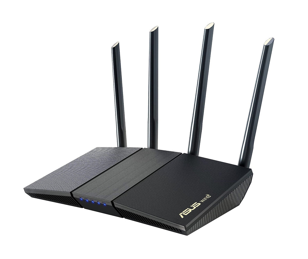 ASUS RT-AX1800S Dual Band WiFi 6 Extendable Router, Subscription-Free Network Security, Parental Control, Built-in VPN, AiMesh Compatible, Gaming & Streaming, Smart Home - Best smart wifi router - best wifi routers - grandgoldman.com