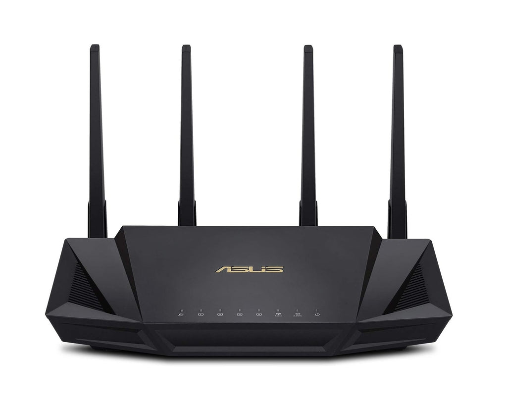 Routeur extensible ASUS RT-AX3000 WiFi 6 double bande, sécurité réseau sans abonnement, protection instantanée, contrôle parental avancé, VPN intégré, compatible AiMesh, jeux et streaming, maison intelligente, USB - Meilleur routeur wifi intelligent - meilleurs routeurs wifi - grandgoldman.com