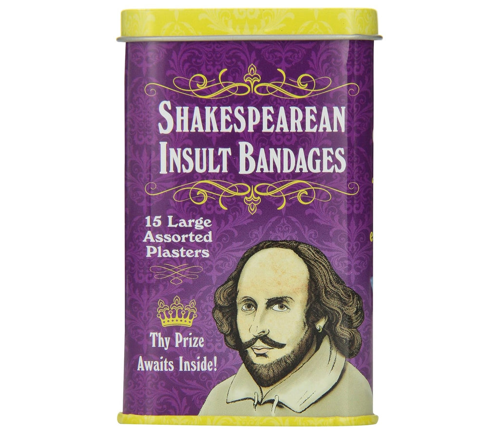 Shakespearean Insult Bandages - Best weird gift ideas and stuff on amazon - weird gift website weird gift cards weird gift for friend - grandgoldman.com