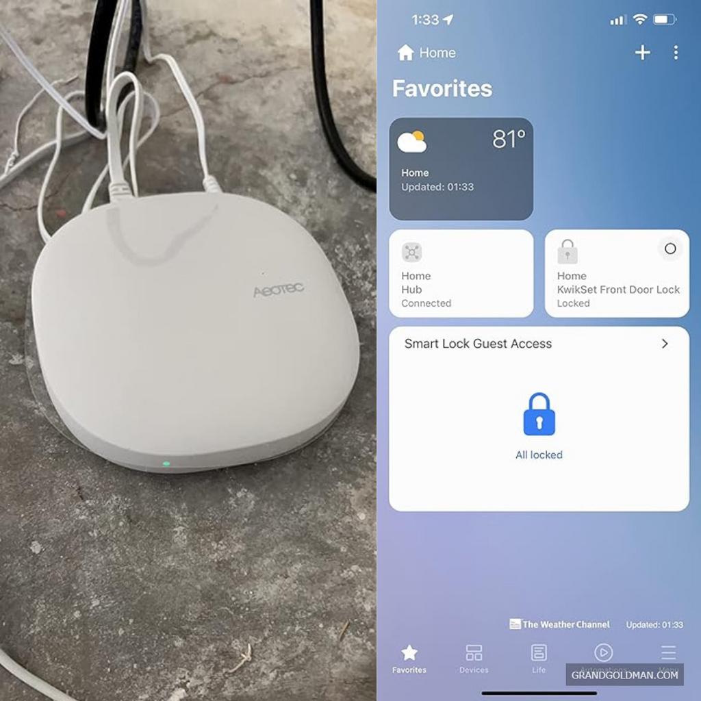 Aeotec Smart Home Hub, Works as a SmartThings Hub, Z-Wave, Zigbee, Matter Gateway, Compatible with Alexa, Google Assistant, WiFi 2 - Best smart home hub for apple products - grandgoldman.com