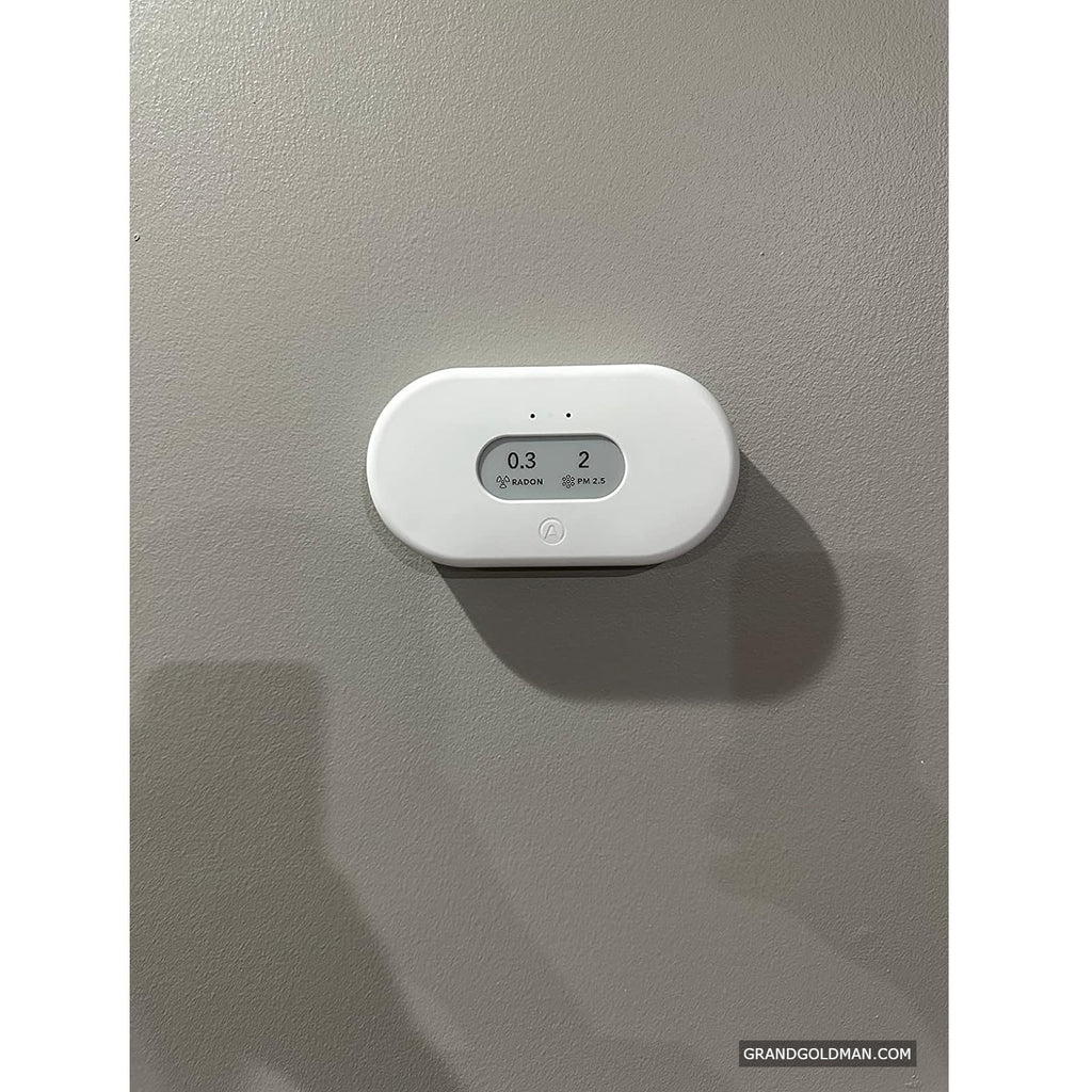 Airthings 2960 View Plus - Battery Powered Radon & Air Quality Monitor (PM, CO2, VOC, Humidity, Temp, Pressure) - best indoor air quality monitor - grandgoldman.com