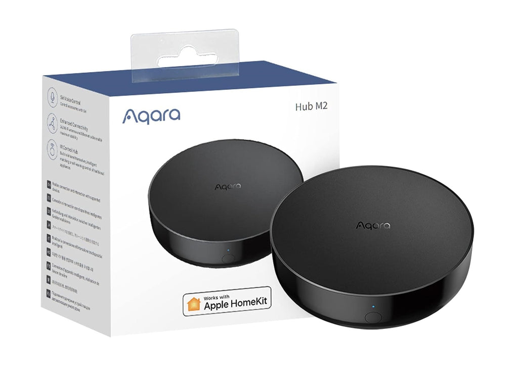 Aqara Smart Hub M2 (2.4 GHz Wi-Fi Required), Smart Home Bridge for Alarm System, IR Remote Control, Home Automation, Supports Alexa, Google Assistant, Ap (2) - Best smart home hub for apple products - grandgoldman.com