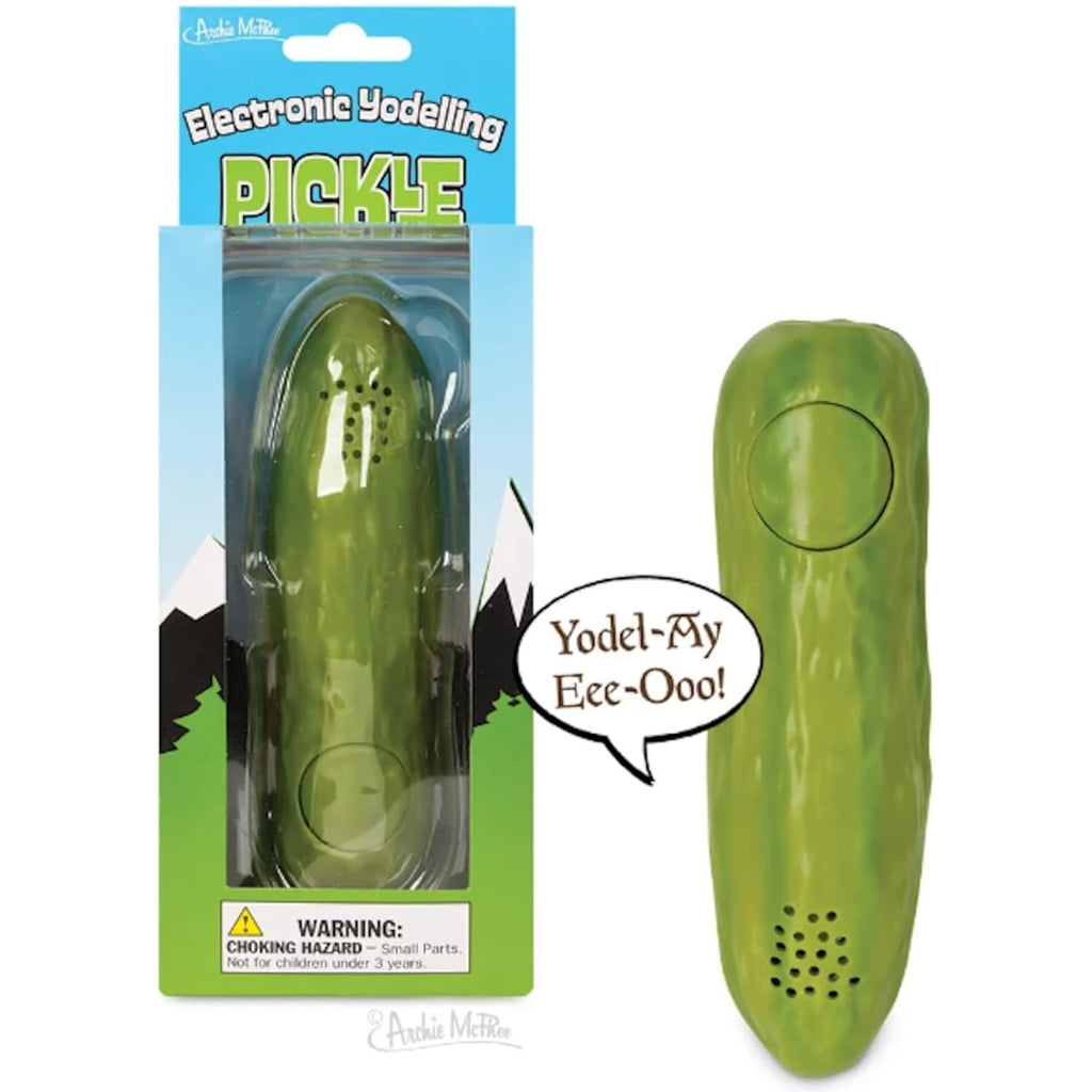 Archie McPhee Yodeling Pickle  - Best weird gift ideas and stuff on amazon - weird gift website weird gift cards weird gift for friend - grandgoldman.com