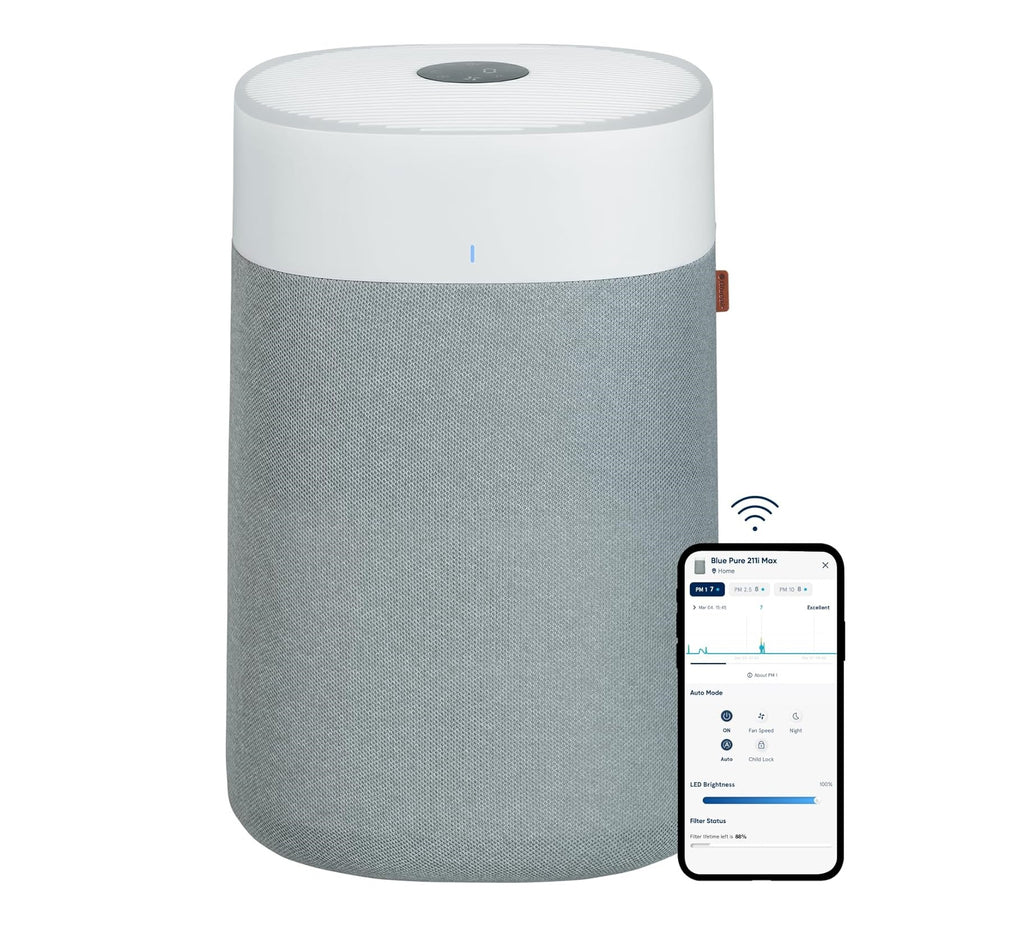 BLUEAIR Air Purifiers for Large Home Room, HEPASilent Smart Air Cleaner for Bedroom - Best Smart Air Purifiers for Home & Pets (Reviews) - grandgoldman.com