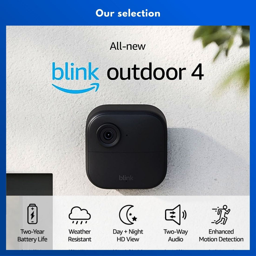 Blink Outdoor 4 (4e génération) - Sans fil - Meilleure caméra de sécurité pour camping-car - GRANDGOLDMAN.COM