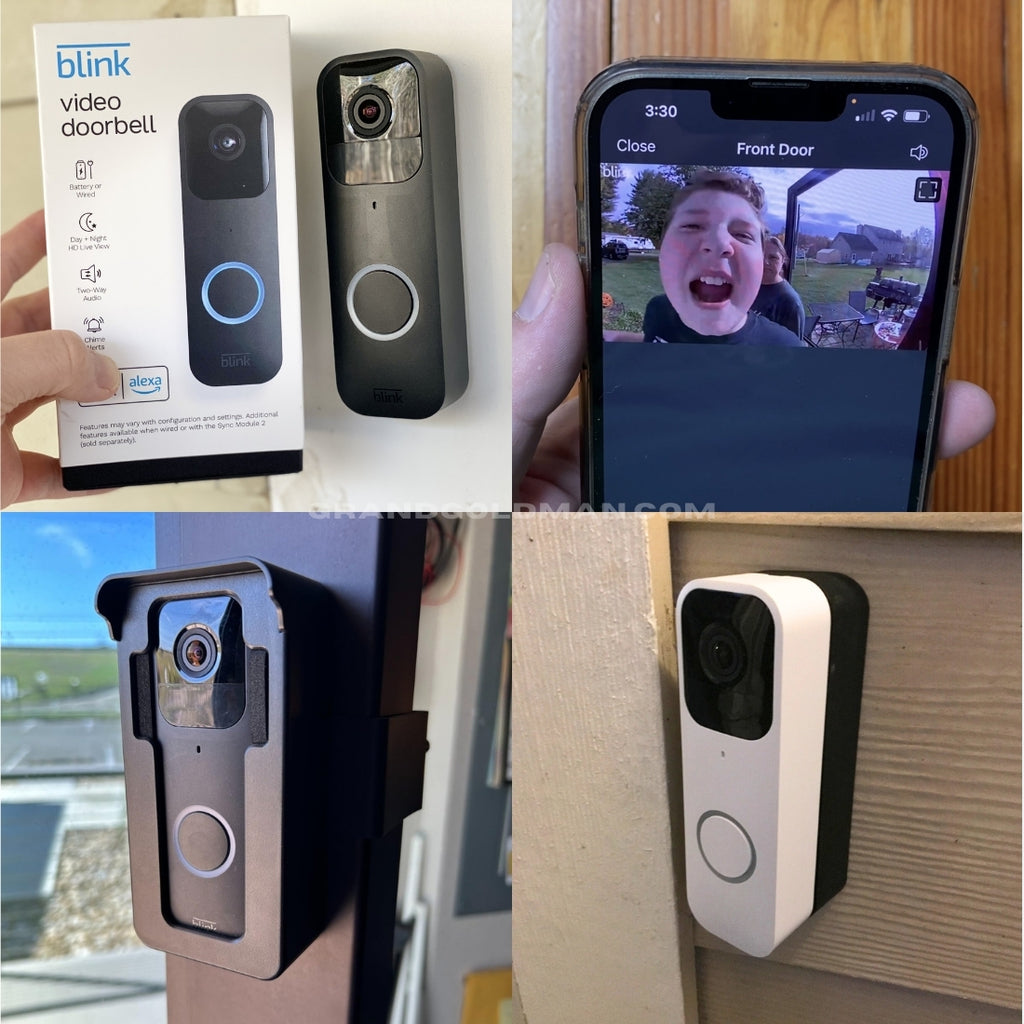 Blink Video Doorbell  Two-way audio, HD video, motion and chime app alerts and Alexa enabled. - Best doorbell cameras for apartment amazon - GRANDGOLDMAN.COM