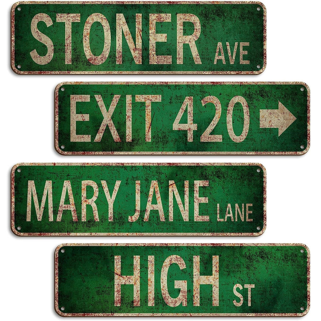 Stoner Avenue Street Signs for Home - Best Weird Gift Ideas & Stuff for Friends  - GRANDGOLDMAN.COM