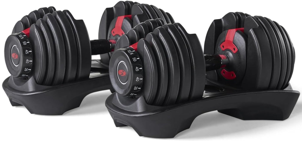 Bowflex SelectTech 552 Adjustable Dumbbells - Best Home Gym Equipment for Limited Space Reviews - grandgoldman.com