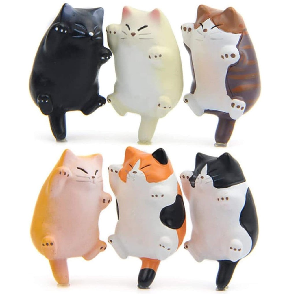 CHICHIC 6 Pack Fun Cat Refrigerator Magnets Office Magnet, Kitchen Decor Fridge Cat Ornament - Best weird gift ideas and stuff amazon - grandgoldman.com