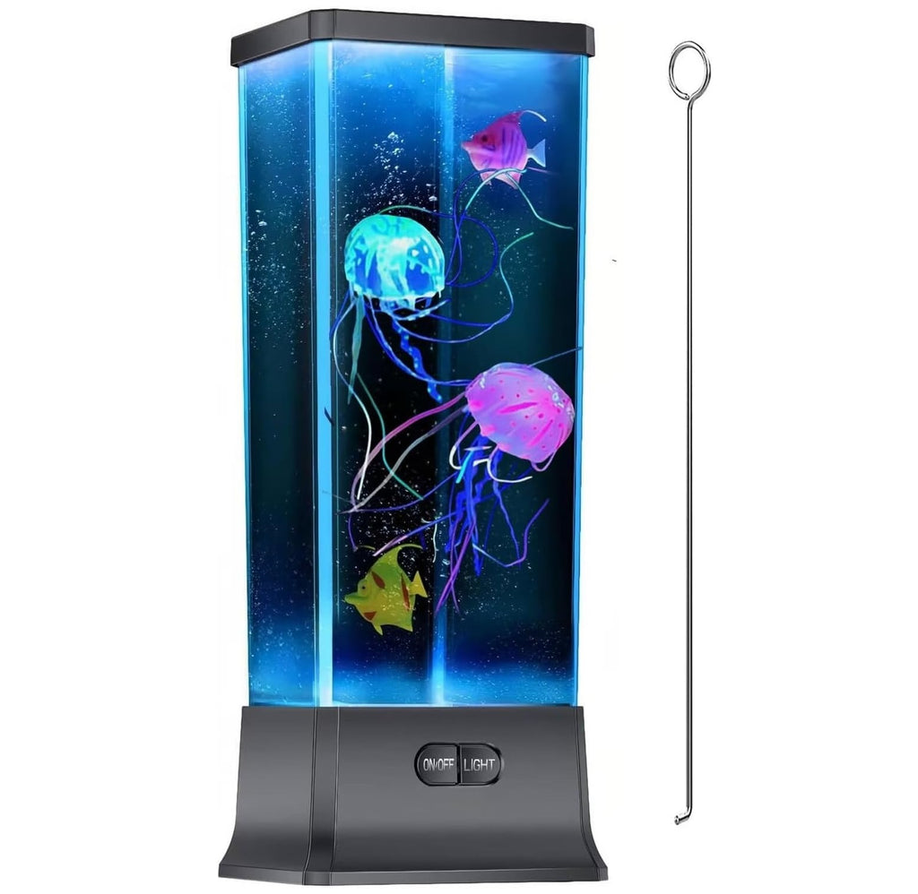 COLORLIFE Electric Jellyfish Tank Table Lamp with Color Changing Light - Best weird gift ideas and stuff on amazon - weird gift website weird gift cards weird gift for friend - grandgoldman.com