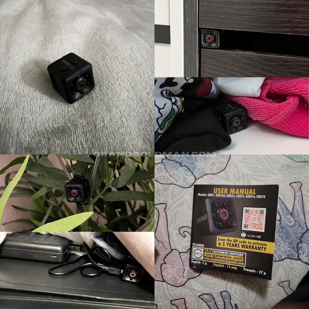 5. CUBE UPGRADED Mini Spy Camera 1080P - Best Multipurpose Hidden Camera V2.0 - SIRGAWAIN - best hidden cameras for bedroom, bathroom and home - GRANDGOLDMAN.COM