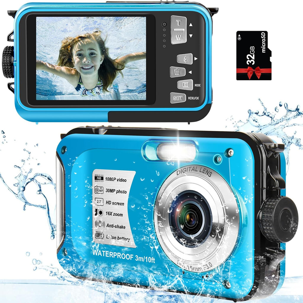 EUXOR Waterproof Digital Camera: Best Snorkeling Camera for Kids - Best Underwater Camera for Snorkeling Reviews - GRANDGOLDMAN.COM