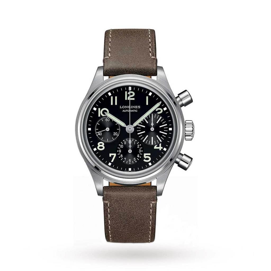 Montre automatique pour hommes LONGINES Heritage Avigation Bigeye 41 mm - Meilleures montres de plongée de luxe pour hommes des profondeurs (tous les budgets) | GRANDGOLDMAN.COM