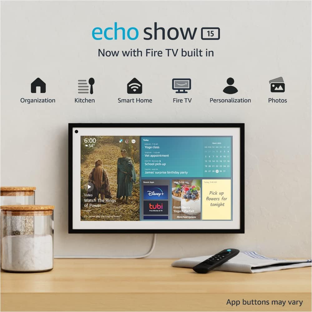 Echo Show 15 - Best Digital Wall Calendars for Seniors and Families (Tested) - GRANDGOLDMAN.COM