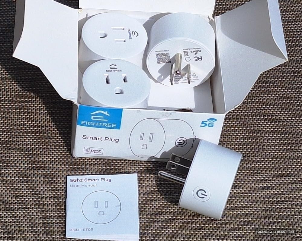 Eightree Smart Plug for 5GHz & 2.4GHz, Smaet Outlet WiFi Socket with APP Remote Control, Compatible with Alexa, 4 Pack ET05-USA 2 - best smart plugs - grandgoldman.com