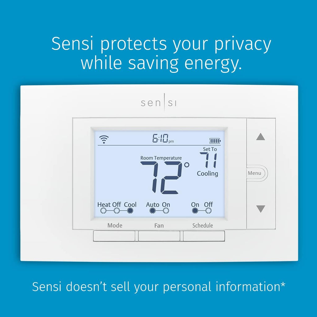 Emerson Sensi Wi-Fi Smart Thermostat for Smart Home, DIY, Works With Alexa, Energy Star Certified, ST55 - best smart thermostat - grandgoldman.com