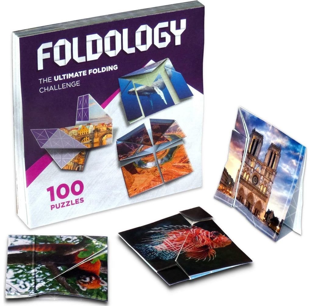 FOLDOLOGY - The Origami Puzzle Game! Hands-On Folding Brain Teasers  - Best weird gift ideas and stuff on amazon - weird gift website weird gift cards weird gift for friend - grandgoldman.com