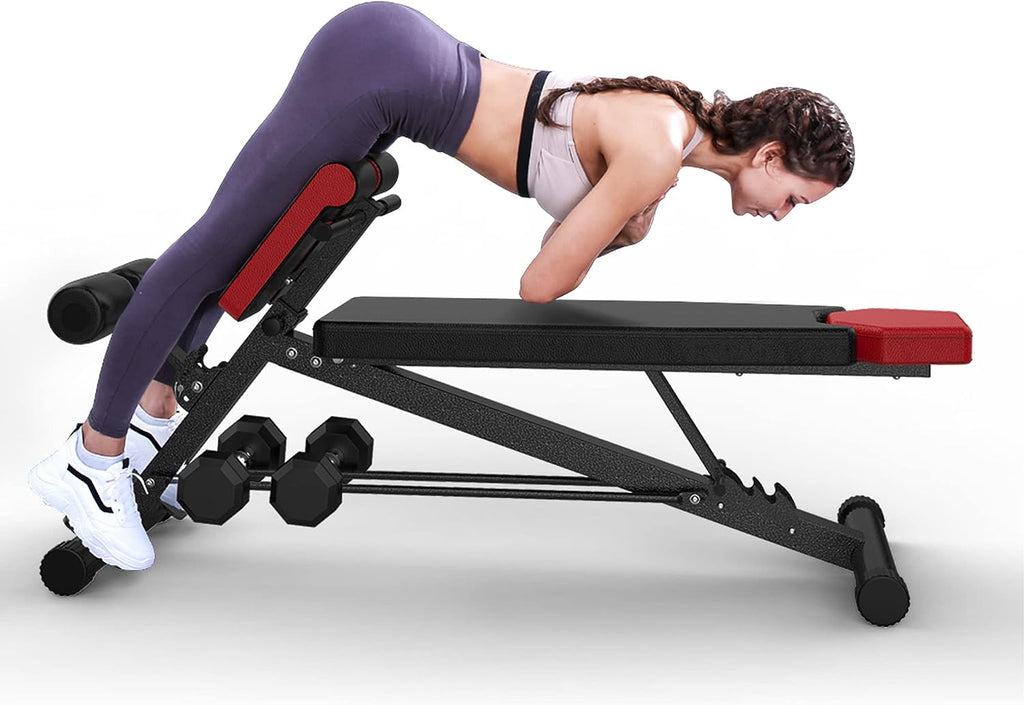Finer Form Multi-Functional Gym Bench til fuld alt-i-én kropstræning - Bedste vægtbænk til hjemmegymnastik - grandgoldman.com