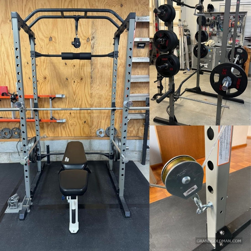 Fitness Reality Squat Rack Power Cage - Best squat rack for small space - GRANDGOLDMAN.COM
