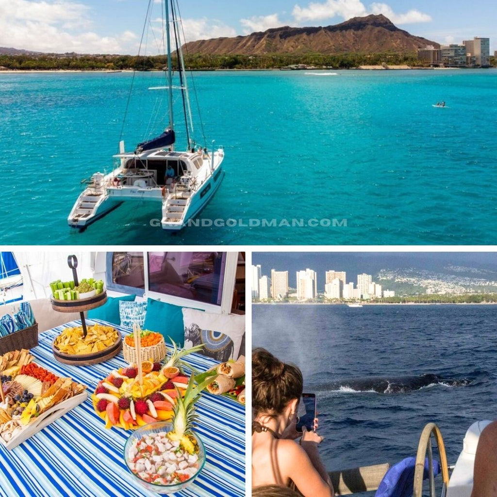 From Honolulu: Private Catamaran Cruise with Captain & Crew - Best Things to Do in OAHU for couples Hawaii - grandgoldman.com