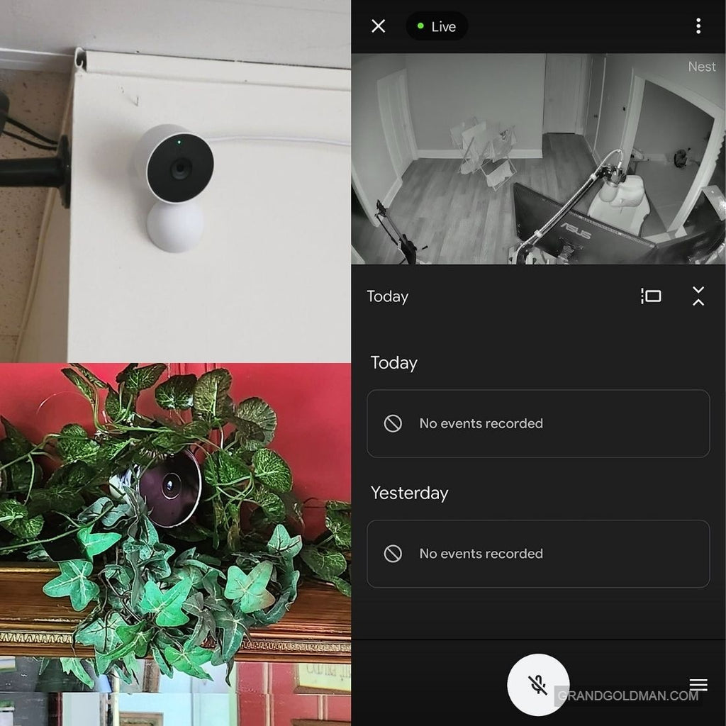 Google Indoor Nest Security Cam - la meilleure caméra de sécurité pour un enregistrement 24 heures sur 24 - GRANDGOLDMAN.COM