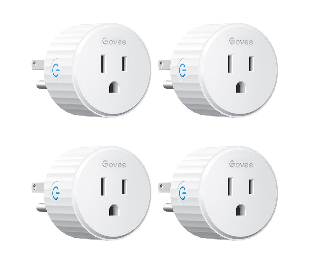 Govee Smart Plug, WiFi Plugs Work with Alexa & Google Assistant, Smart Outlet with Timer & Group Controller, WiFi Outlet for Home, No Hub Required, ETL & FCC Certified, 2.4G WiFi Only, 4 Pack - best smart plugs - grandgoldman.com